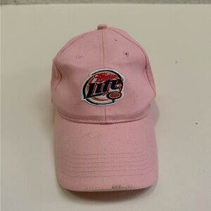 Pink millerlite hat